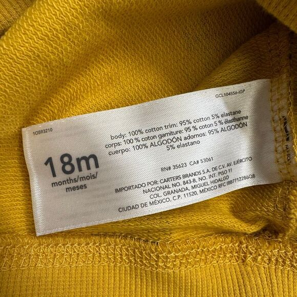 Carter’s Baby Boy Cars Long Sleeve Top Hooded 18M NWT - Picture 4 of 4